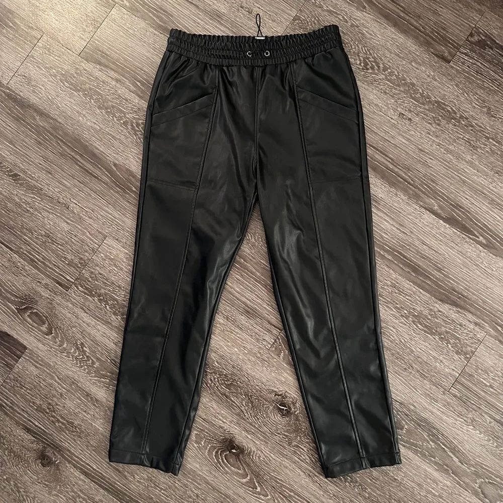 Rails Jayden Black Faux Leather pants new